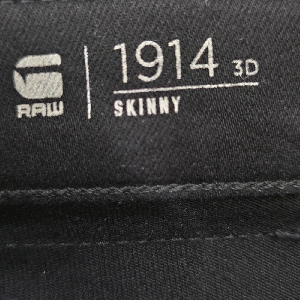 G-Star Raw 1914 3D Skinny Casual Jean Coated Black Womens 29/30 - Picture 12 of 12